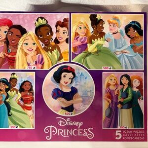 Disney Princess 5-Pack Puzzle Collection